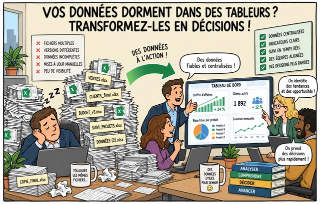 Vos données dorment dans des tableurs : comment les transformer en décisions
